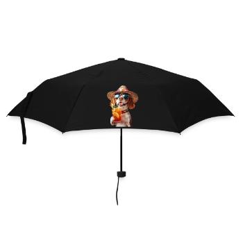 Beagle - Regenschirm (klein) - Schwarz - Vorne
