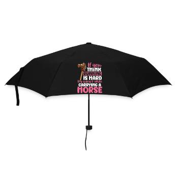 Hobby Horsing Hobby Horse Horse Horse Riding - Umbrella (small) - black - Front