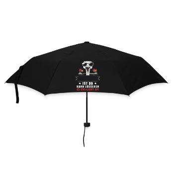 Es Eskaliert Eh! Personalisierbar Name Strauß - Regenschirm (klein) - Schwarz - Vorne
