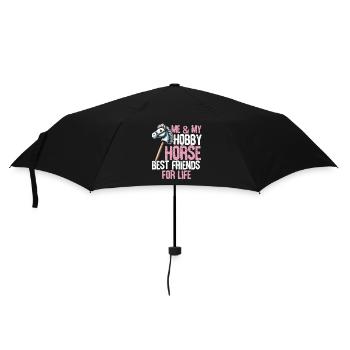 Hobby Horsing Hobby Horse Horse Horse Riding - Umbrella (small) - black - Front
