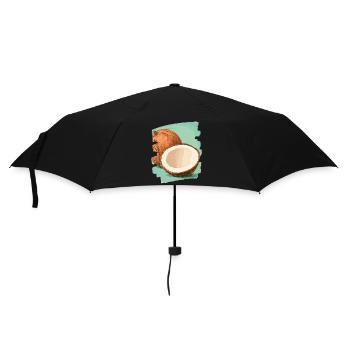 Kokosnuss Coconut - Regenschirm (klein) - Schwarz - Vorne