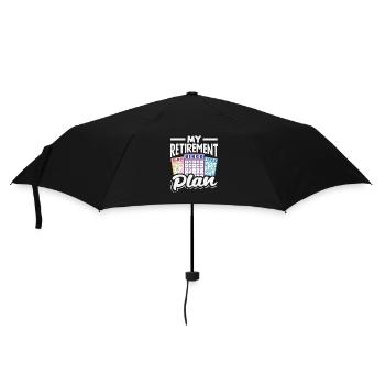 Bingo Spieler Mein Ruhestandsplan - Regenschirm (klein) - Schwarz - Vorne