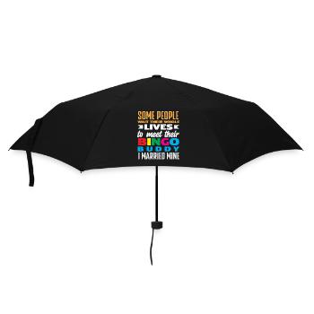 Bingo Players Are Waiting Their Lives For Bingo Partners - Umbrella (small) - black - Front
