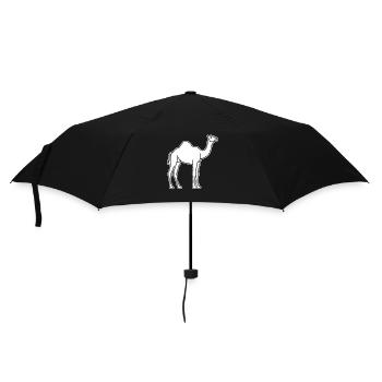 Kamel - Regenschirm (klein) - Schwarz - Vorne