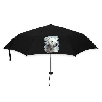 Polar bear - Umbrella (small) - black - Front