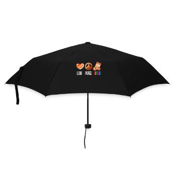 Love Peace Bingo for Bingo Players - Umbrella (small) - black - Front