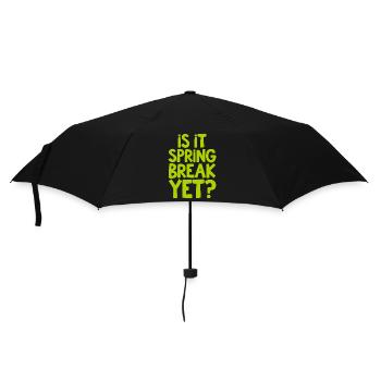 Compte à rebours des vacances de printemps disant citation - Parapluie standard - noir - Devant