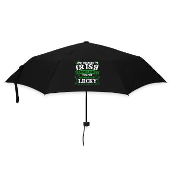 St Patrick's Day I am Lucky Irish - Umbrella (small) - black - Front