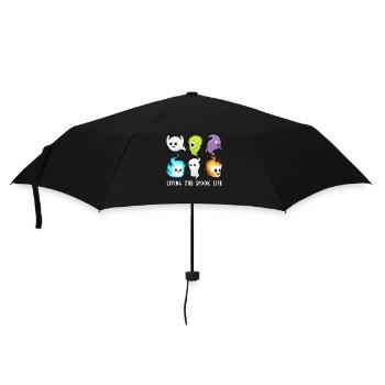 Living The Spook Life Ghost Bait - Regenschirm (klein) - Schwarz - Vorne