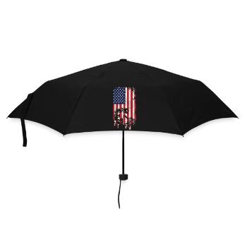 Plant Lover Gardening American - Umbrella (small) - black - Front
