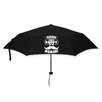 Father's Day Soon To Be Daddy Again - Umbrella (small) - black - Front