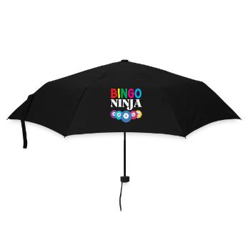 Bingo Ninja Enthusiast avec des numéros - Parapluie standard - noir - Devant