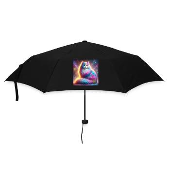 Chat magique de la galaxie dans l’univers - Parapluie standard - noir - Devant