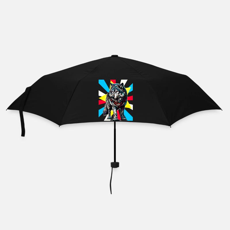 Loups Loups Tattoo - Parapluie standard - noir