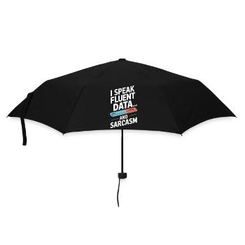 Ich Spreche Fließend Daten Und Sarkasmus - Regenschirm (klein) - Schwarz - Vorne