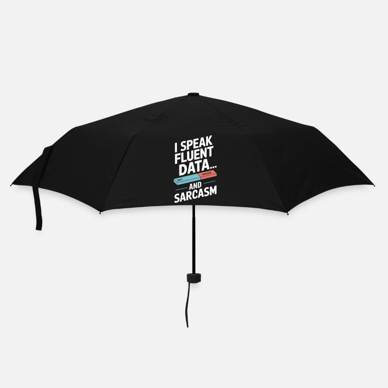 Ich Spreche Fließend Daten Und Sarkasmus - Regenschirm (klein) - Schwarz