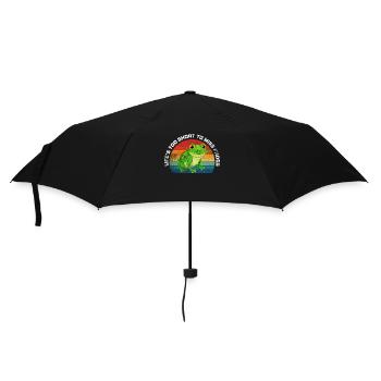 Das Leben ist zu kurz, um Frösche zu verpassen - Regenschirm (klein) - Schwarz - Vorne