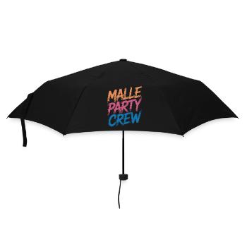 Malle Party Crew - Regenschirm (klein) - Schwarz - Vorne