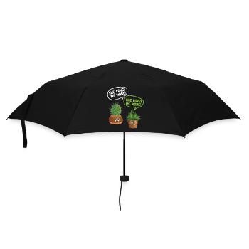 Plant Lover Gardening Cactus - Regenschirm (klein) - Schwarz - Vorne