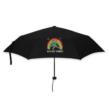 Happy Vibes St. Patrick's Day Rainbow - Umbrella (small) - black - Front