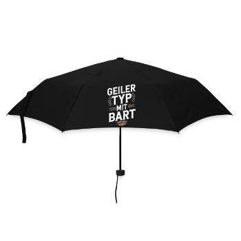 guy with beard beard barber full beard - Umbrella (small) - black - Front