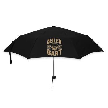 guy with beard beard barber full beard - Umbrella (small) - black - Front