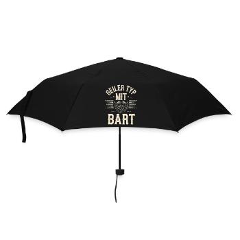 guy with beard beard barber full beard - Umbrella (small) - black - Front