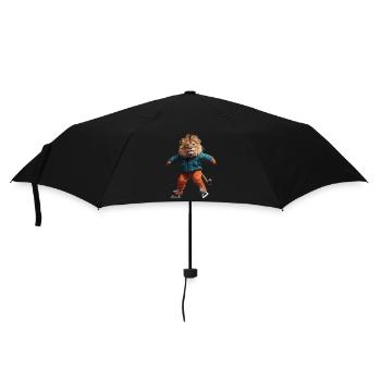 Löwe - Regenschirm (klein) - Schwarz - Vorne