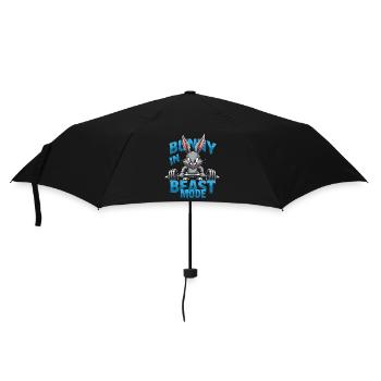 Fitness Bunny Fitness -entraînement Lapin Musculation - Parapluie standard - noir - Devant