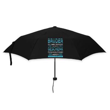 Bruder Bester Bruder Der Welt Geschenke - Regenschirm (klein) - Schwarz - Vorne