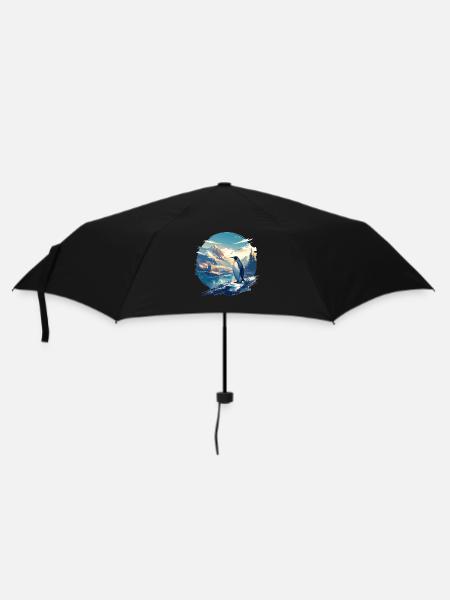Pinguine Pinguin - Regenschirm (klein) - Schwarz