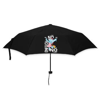 Nö Einfach Nö Lustig Spruch Ironie Arbeit Sprüche - Regenschirm (klein) - Schwarz - Vorne