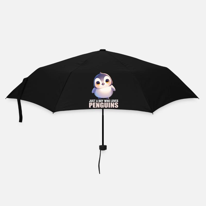 Pinguine Pinguin - Regenschirm (klein) - Schwarz