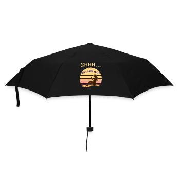 Perdu dans un livre – Chut... Je lis - Parapluie standard - noir - Devant