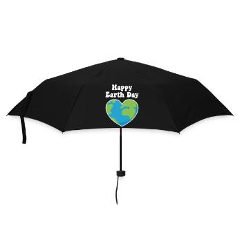 Happy Earth Day - Umbrella (small) - black - Front