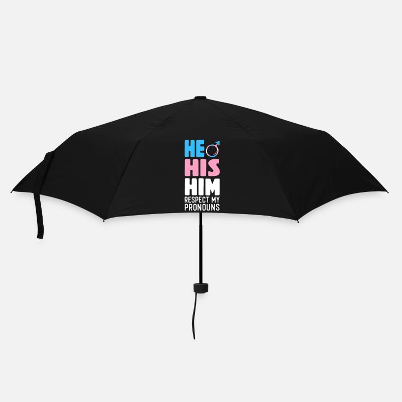 Transgender Trans LGBT Pride - Regenschirm (klein) - Schwarz
