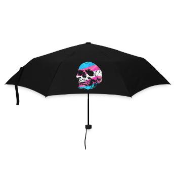 Transgender Trans LGBT Pride - Regenschirm (klein) - Schwarz - Vorne