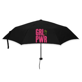 Femmes Pouvoir GRL PWR Fille Patriarcat Féminisme - Parapluie standard - noir - Devant
