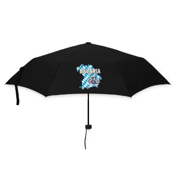 Bavaria Germany Map Edelweiss Souvenir - Umbrella (small) - black - Front