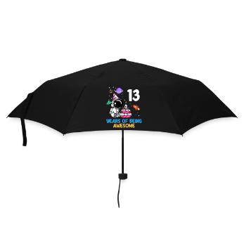 13 Years Be Great Astronaut Birthday - Umbrella (small) - black - Front