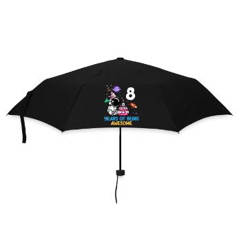 8 ans de génialité - Parapluie standard - noir - Devant