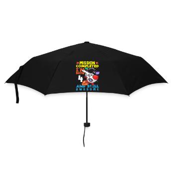Mission accomplie J’ai maintenant 4 ans et je suis toujours - Parapluie standard - noir - Devant