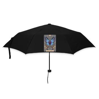 Tarotkarte - Regenschirm (klein) - Schwarz - Vorne
