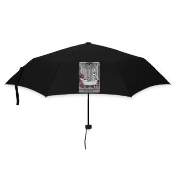 Tarotkarte - Regenschirm (klein) - Schwarz - Vorne
