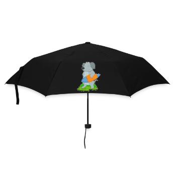 Été de surf sur planche de surf pour chiens - Parapluie standard - noir - Devant