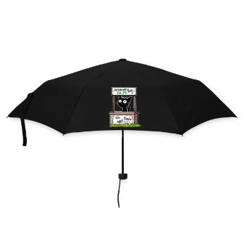 Psychatrische Hilfe IcH hAelf DicH - Lustige Katze - Regenschirm (klein) - Schwarz - Vorne