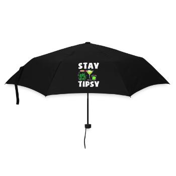 Restez éméché style barman - Parapluie standard - noir - Devant