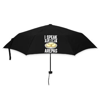 Venezolanische Arepas - Regenschirm (klein) - Schwarz - Vorne