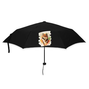 Shiba Inu - Umbrella (small) - black - Front