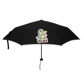 Tea-Rex – Sweet Dino with Teacup - Umbrella (small) - black - Front